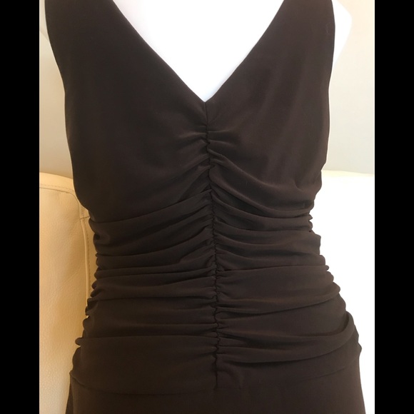 Frank Lyman Chocolate Brown Stretchy Dress - Picture 5 of 12